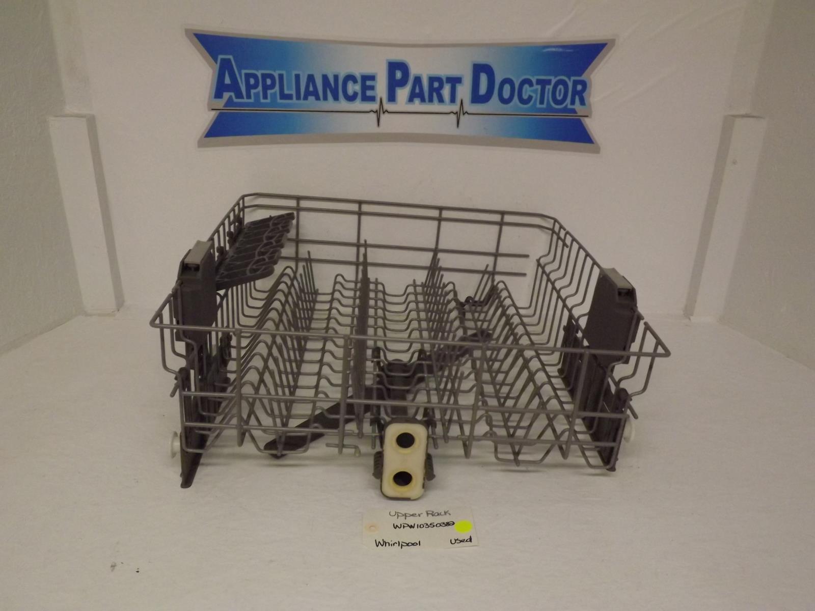 Whirlpool Dishwasher WPW10350382 Upper Rack Used Whirlpool Dishwasher WPW10350382 Upper Rack Used
